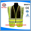 CE EN20471 Желтая светоотражающая куртка безопасности, внешняя вязаная, сетка Linner, она популярна для моторики, велосипедного водителя в Европе рынком